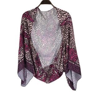Ted Baker Silk Cape Drape Emmonda Euphoria Print In Light Pink